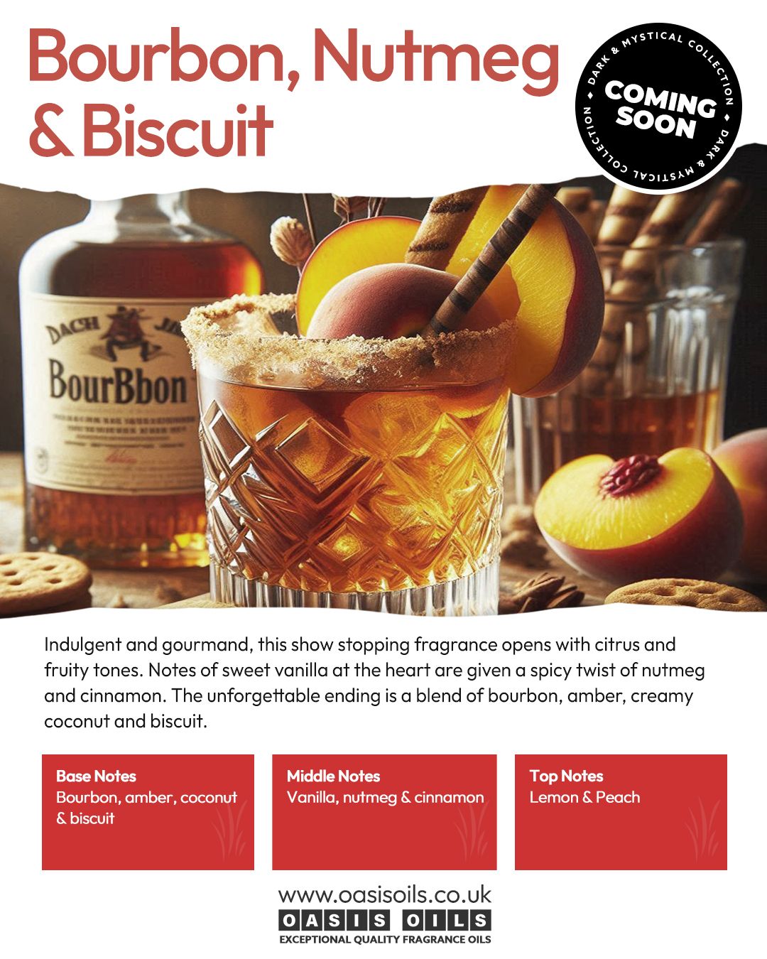 bourbon nutmeg biscuit fragrance coming soon