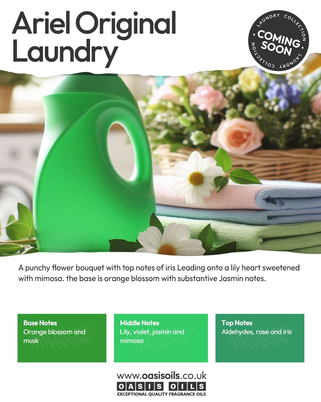 ariel original laundry COMING SOON