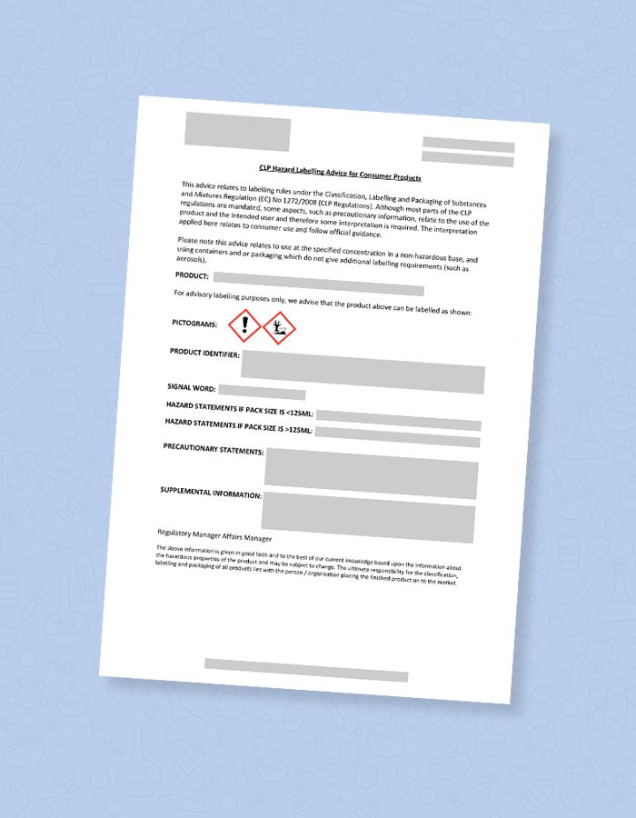 clp hazard document