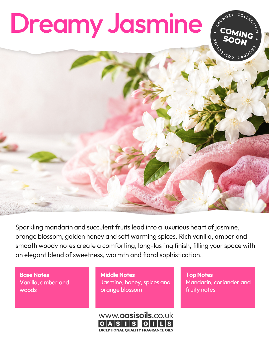 Dreamy Jasmine Fragrance descriptive image