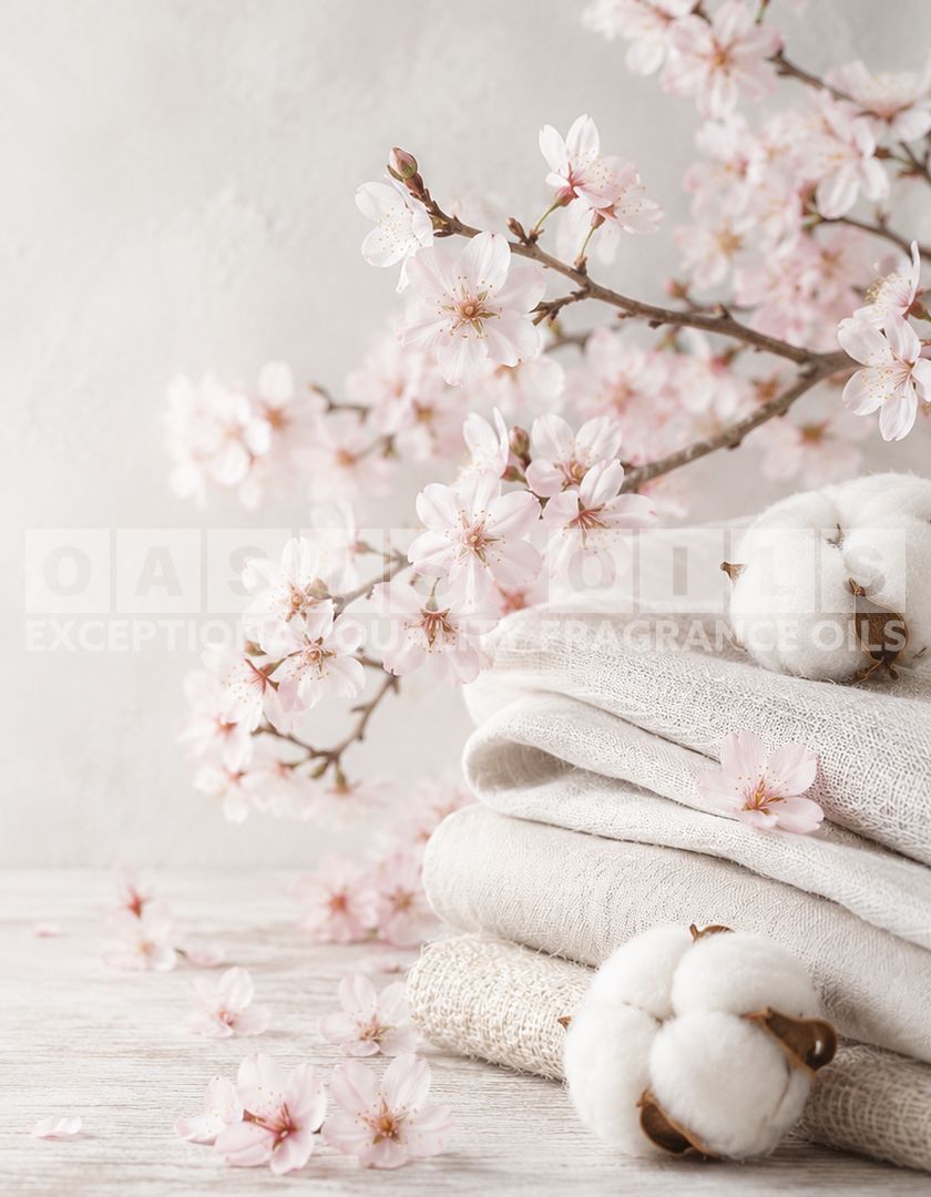 cherry blossom nordic cotton