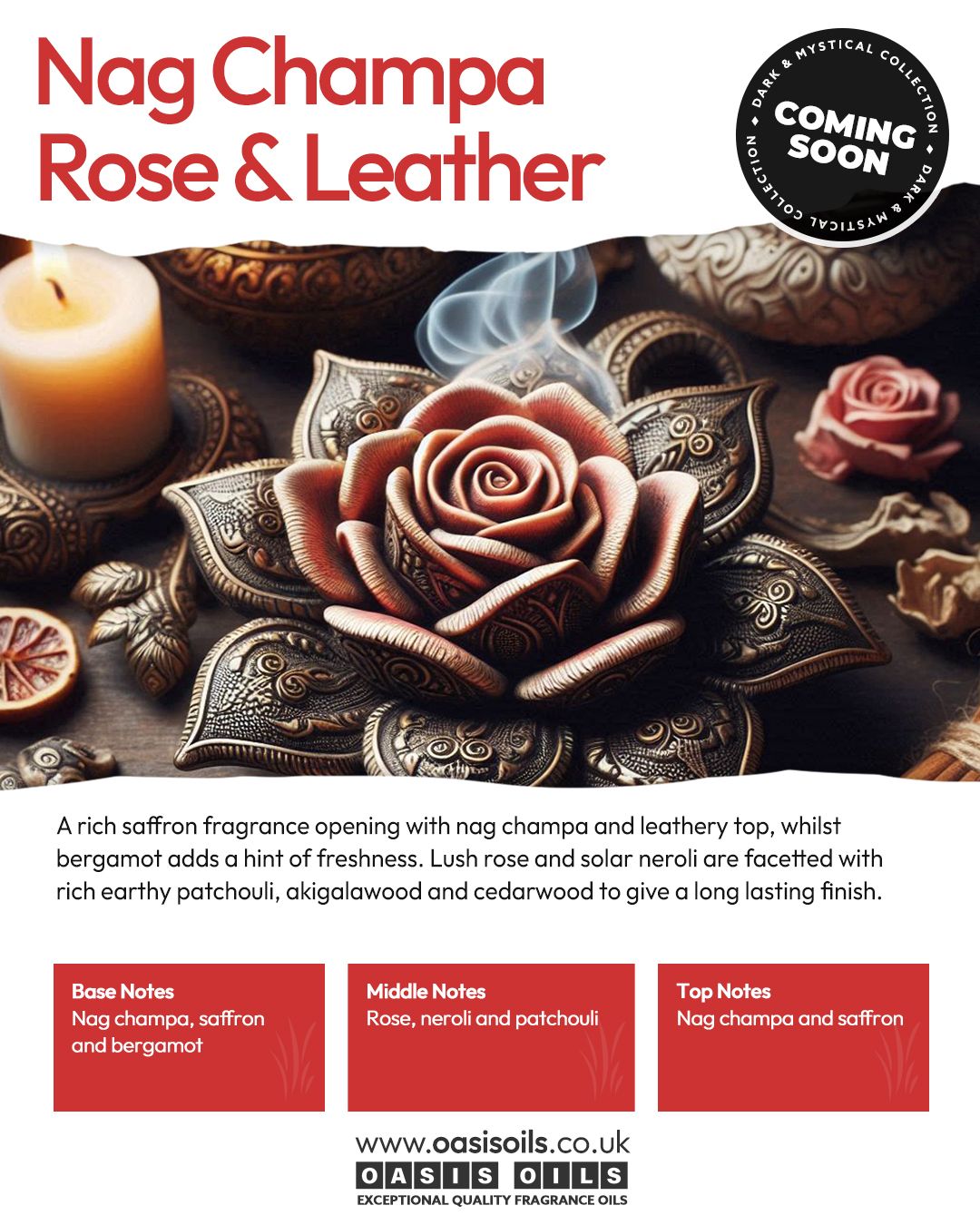 nag champa rose leather coming soon